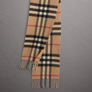 Children’s Burberry Scarf Silver Threads Shimmer